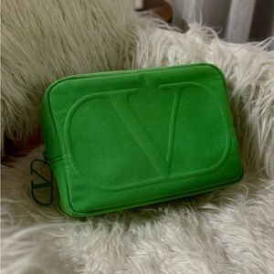 Valentino Green Dopp Case Toiletry
Makeup Bag